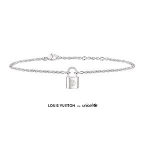 New Louis Vuitton Sterling Silver Lockit Bracelet